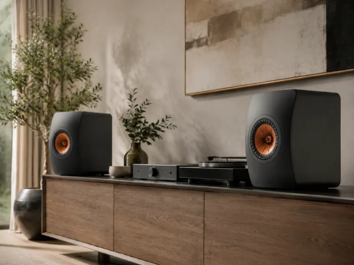 Altavoz KEF LS50 Meta en acabado negro