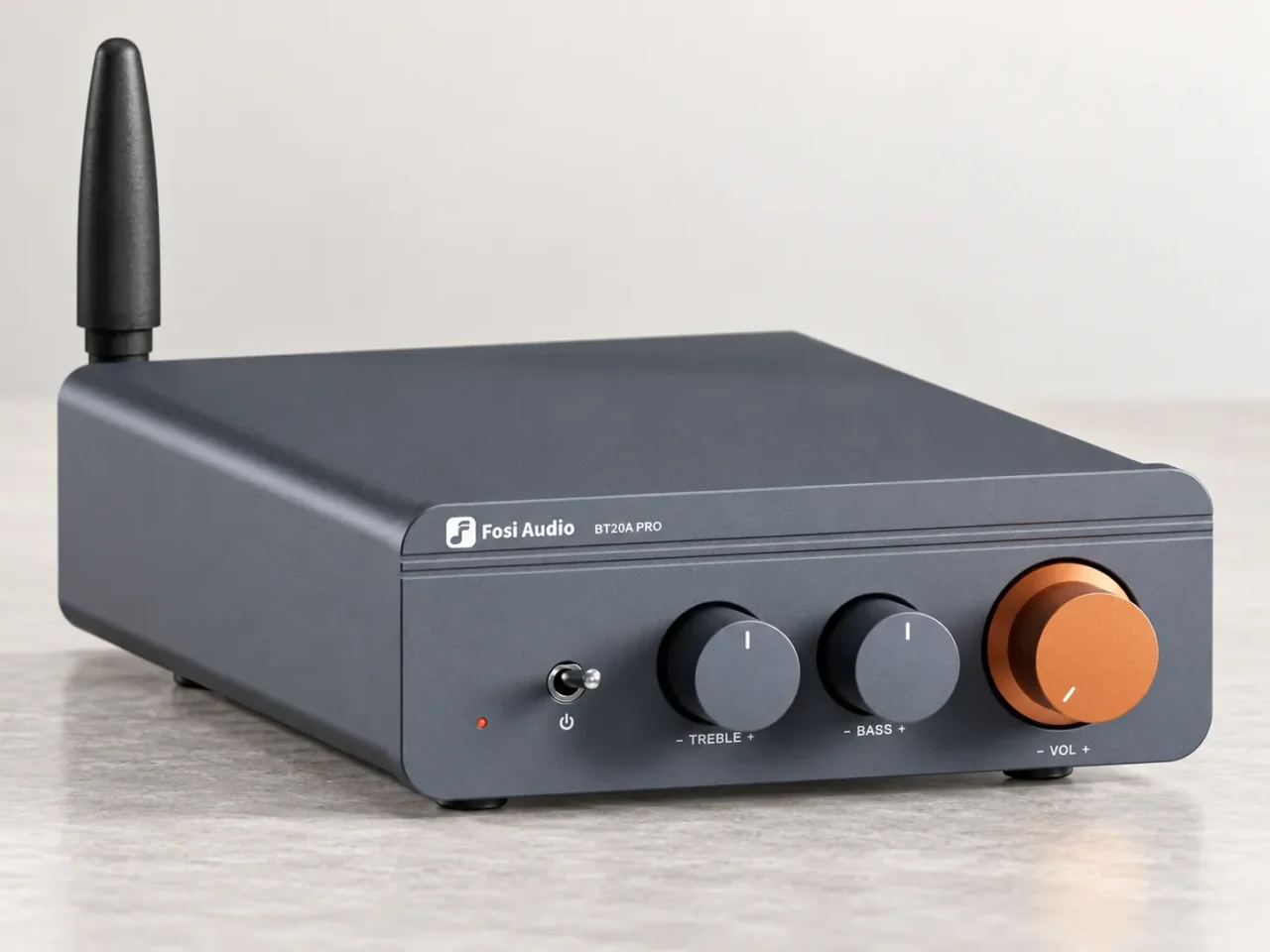 Amplificador estéreo Fosi Audio BT20A Pro.