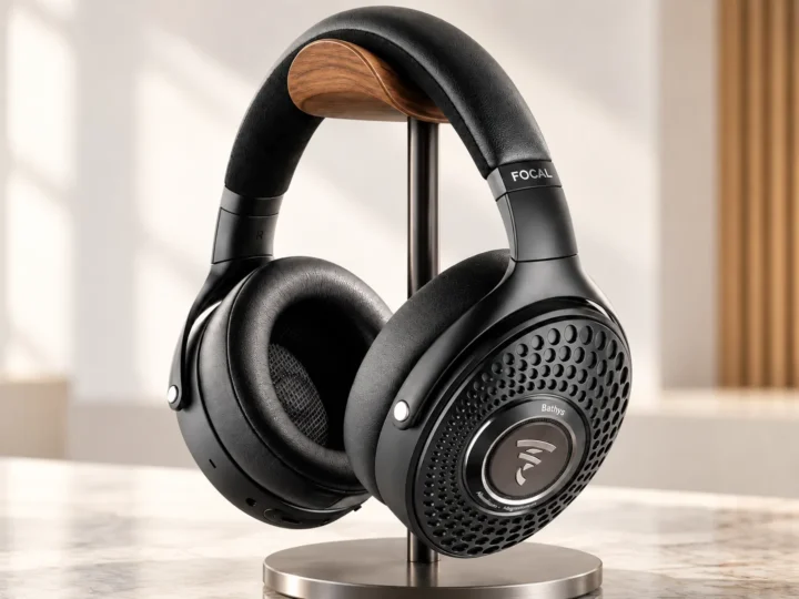 Auriculares inalámbricos Focal Bathys negros.