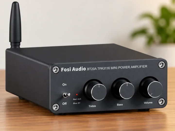 Amplificador estéreo Fosi Audio BT20A.