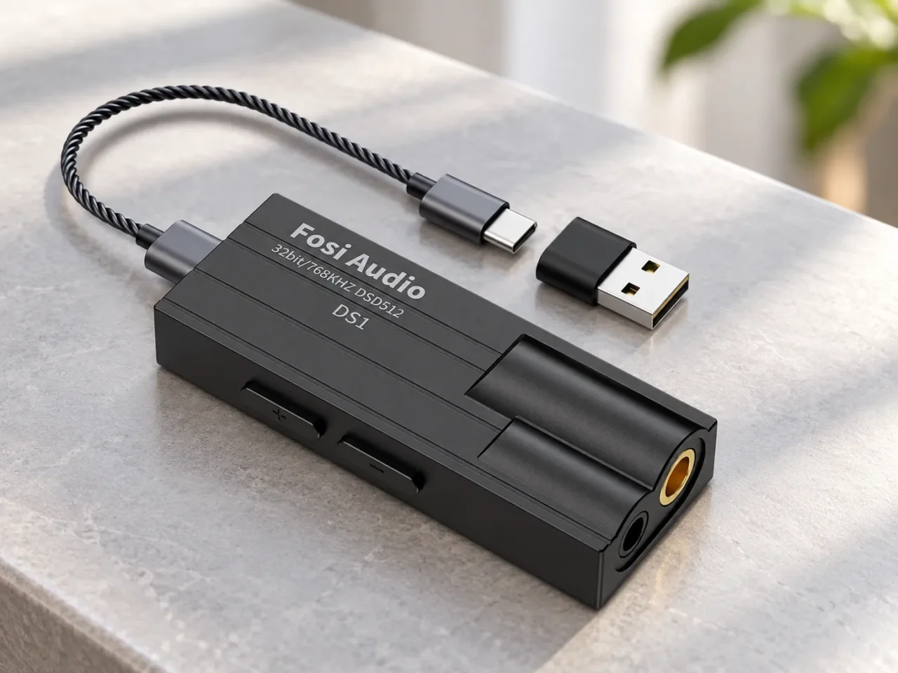 DAC y amplificador de auriculares Fosi Audio DS1.